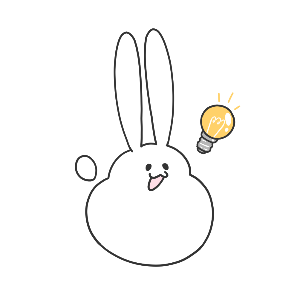 ひらめきを感じているキャラクター